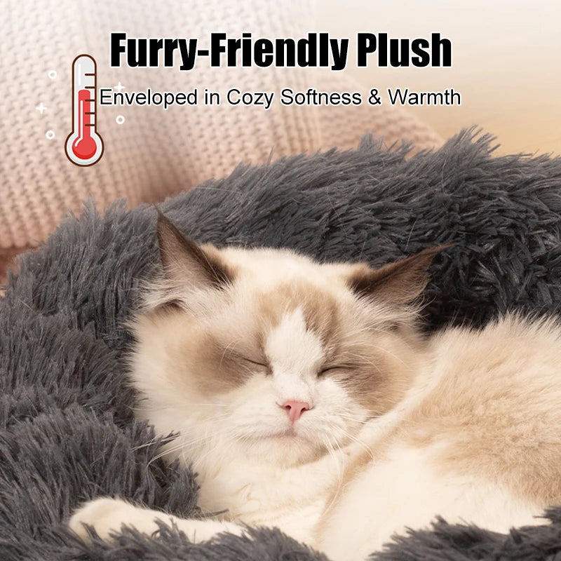 Fluffy Dog and Cat Bed