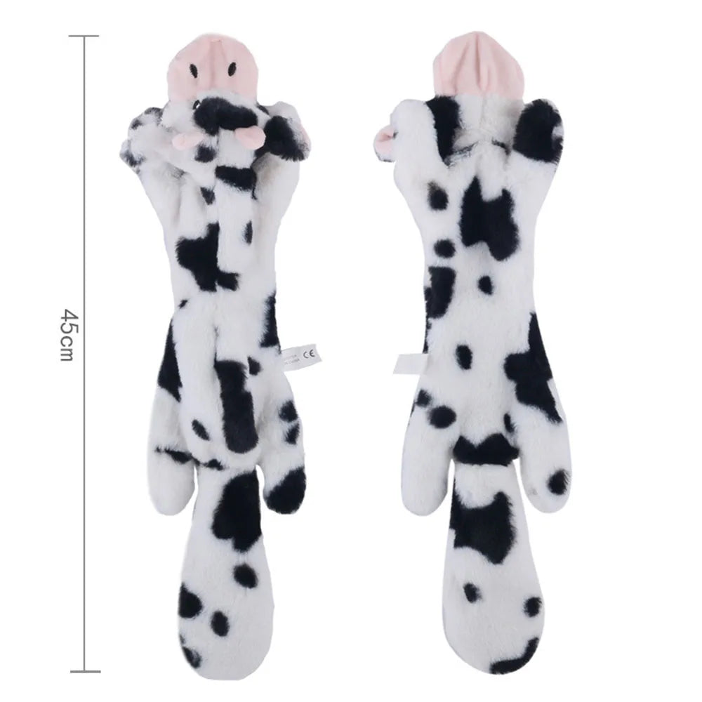 Funny Simulated Animal No Stuffing Dog Toy with Squeakers