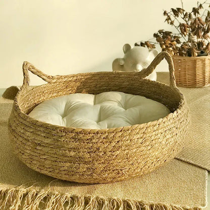 Four Seasons Universal Pure Handmade Vine Woven Cat Nest