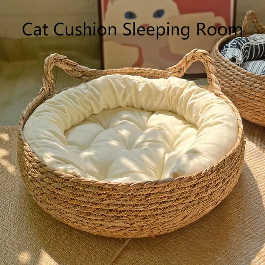 Four Seasons Universal Pure Handmade Vine Woven Cat Nest