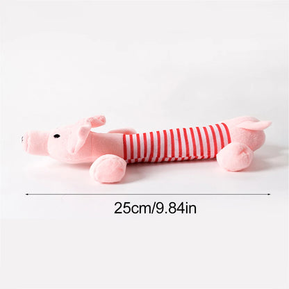 Funny Simulated Animal No Stuffing Dog Toy with Squeakers