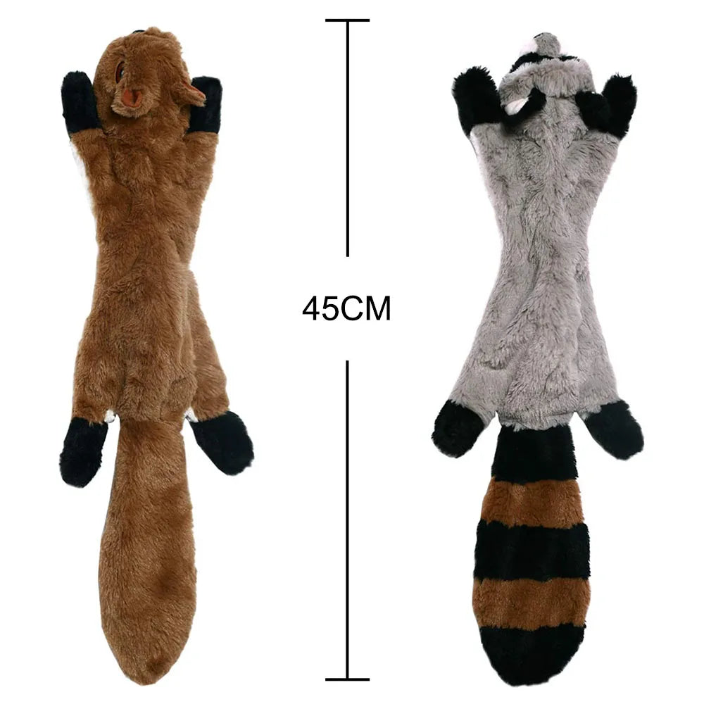 Funny Simulated Animal No Stuffing Dog Toy with Squeakers