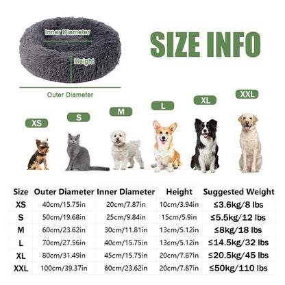 Fluffy Dog and Cat Bed