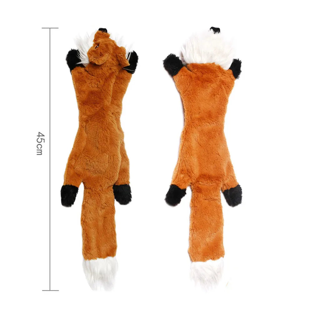 Funny Simulated Animal No Stuffing Dog Toy with Squeakers