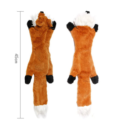 Funny Simulated Animal No Stuffing Dog Toy with Squeakers