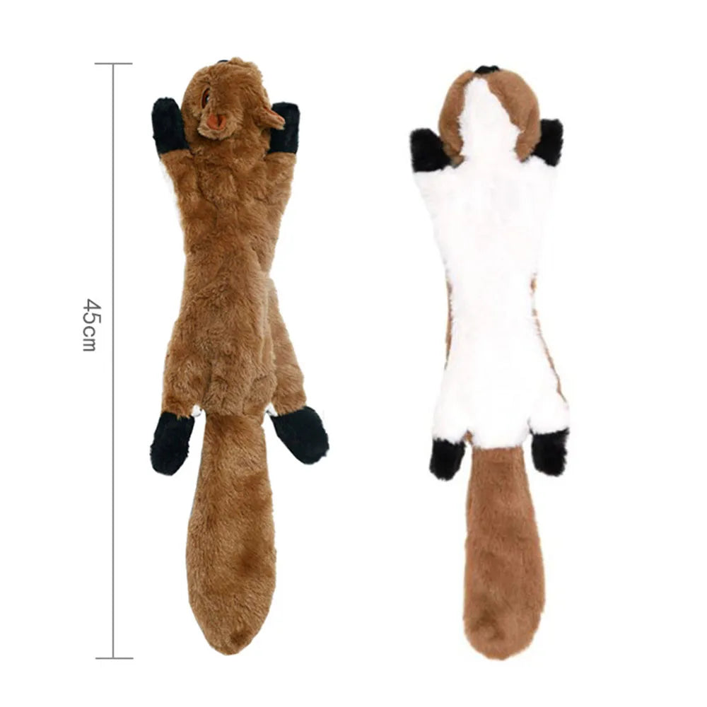 Funny Simulated Animal No Stuffing Dog Toy with Squeakers
