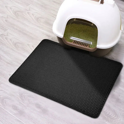 Cat Litter Mat With Gift Double Layer Waterproof Pet Litter Box Mat