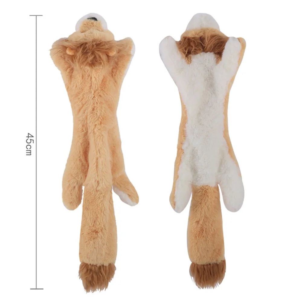 Funny Simulated Animal No Stuffing Dog Toy with Squeakers
