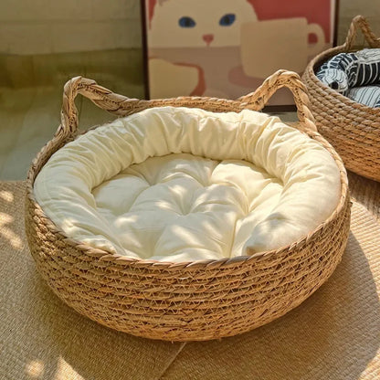 Four Seasons Universal Pure Handmade Vine Woven Cat Nest